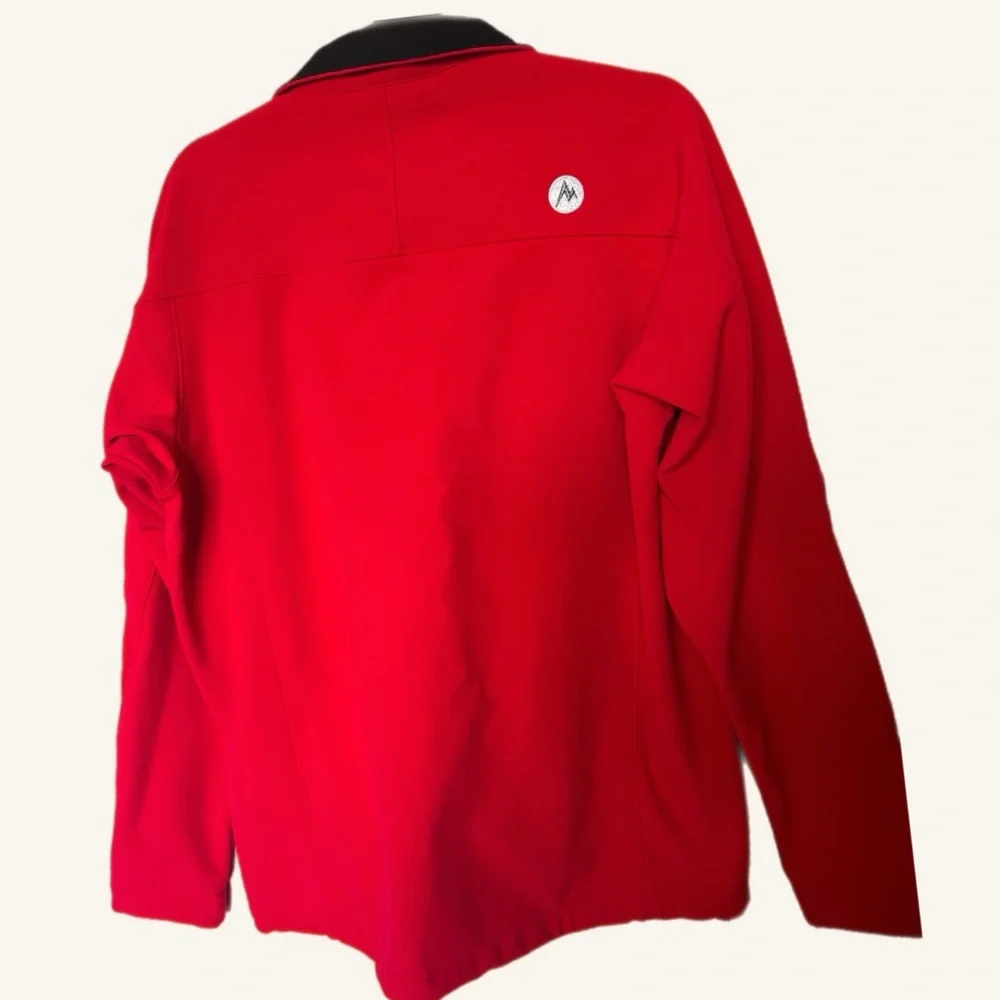 Marmot Men's Full Zip Jacket‎ Trango Softshell Red With Black Lining Size M